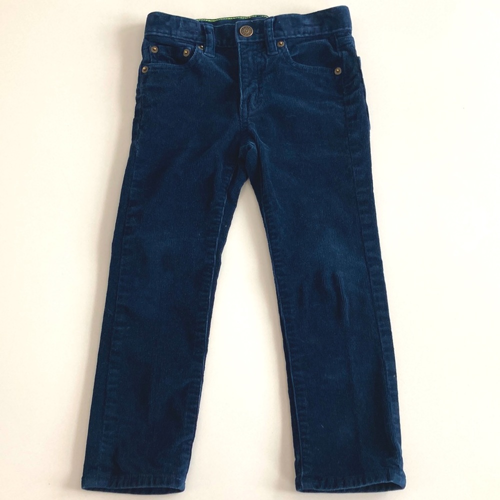 J.Crew Boys Stretch Navy Blue Corduroy Pants Size 4